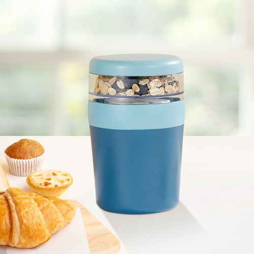 Taza De Viaje Con Tapa De Cuchara, Taza De Desayuno Sellada