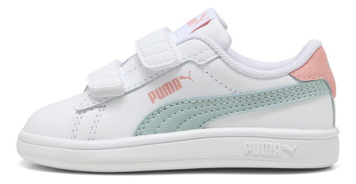 Zapatilla Puma Smash 3.0 L V Inf Blanco Niña