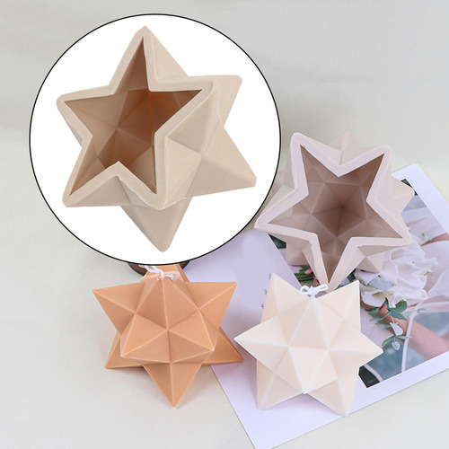 Molde De Vela De Estrella, Molde De Silicona, Fundición De
