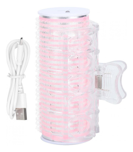 .. Rodillo De Pelo Usb Portátil Con Flecos For Rizar El