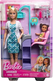 Barbie Quiero Ser Dentista - Doctora Consultorio Con Muñeca
