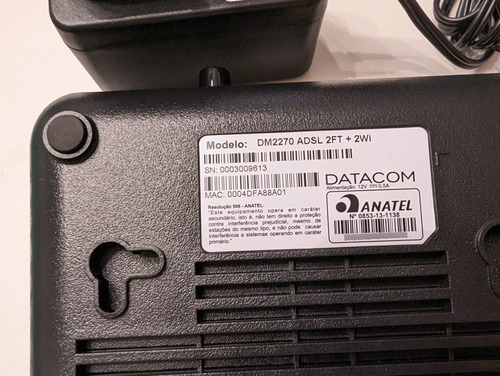 Modem Datacom Dm2270 Adsl 2ft + 2wi