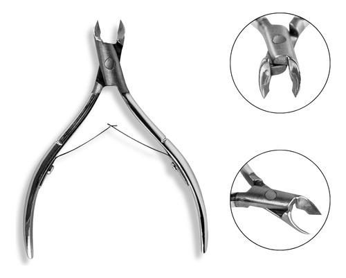Alicate Removedor Cutícula Ergonômico Aço Manicure Unha