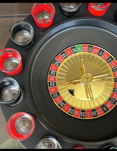 Ruleta De Bebidas Minishots Cristal / Rueda Licores 