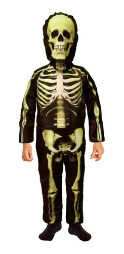 Disfraz Halloween Esqueleto Noche De Brujas Mascara Terror