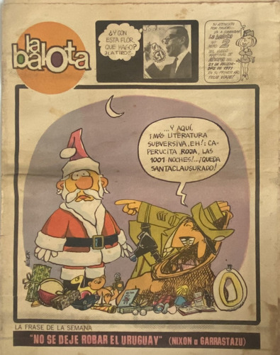 La Balota Revista Humor Uruguayo Nº 2, Blankito 1971 Ex5