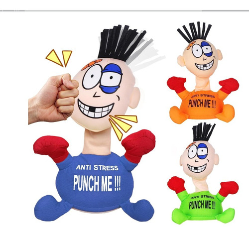 Antiestrés Punch Me De Peluche Para Aliviar El Estrés