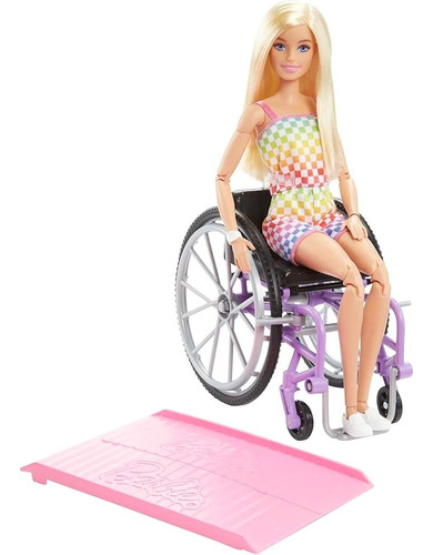 Barbie Fashionista Muñeca Silla De Ruedas (hjt13)