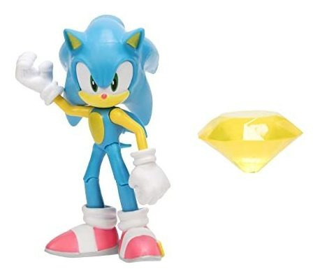 Sonic The Hedgehog 4-inch Action Figure Modern Sonic With Ye