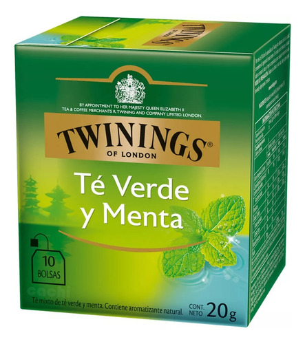 Te Twinings Verde Y Menta Caja X 10 Sobres