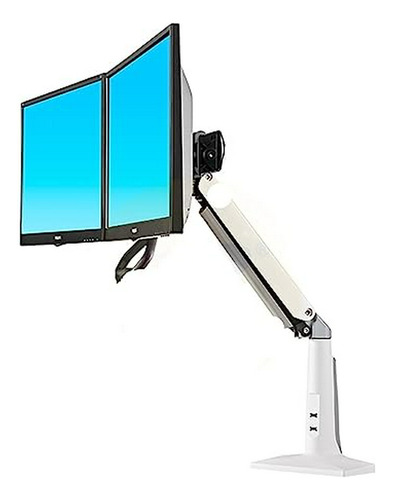 Soporte Doble Monitor 22-27  Brazo Largo Con Usb3.0