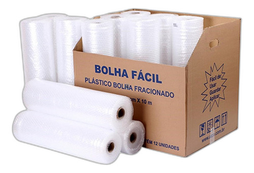 Plastico Bolha Para Embalagem Atco 60cm X 10m 100800