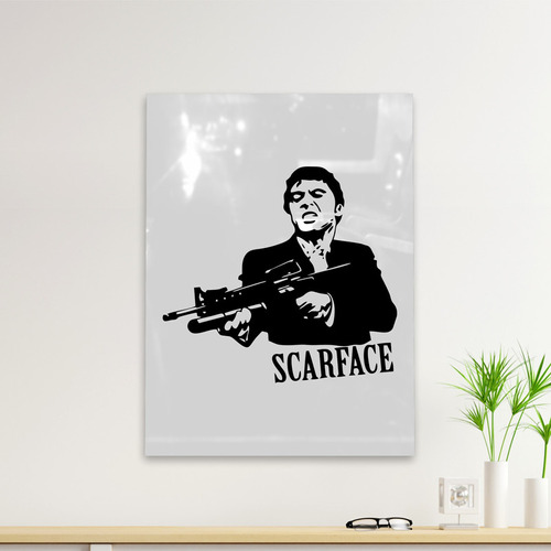 Cuadro Deco Crazy Scarface (d1322 Boleto.store)