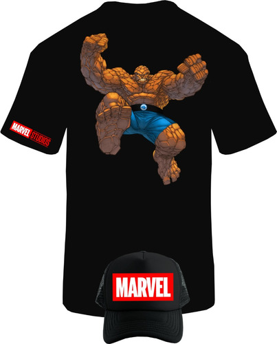 Camiseta Manga Corta La Mole 4 Fantasticos Obsequio Gorra 