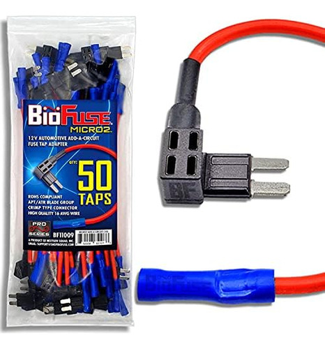 Paquete De 50 Unidades De Biofuse 12v Micro2 Add-a-circuit
