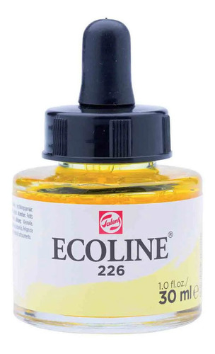 Tinta Aquarela Liquida Talens Ecoline 30ml - Pastel Yellow Cor 226 Pastel Yellow