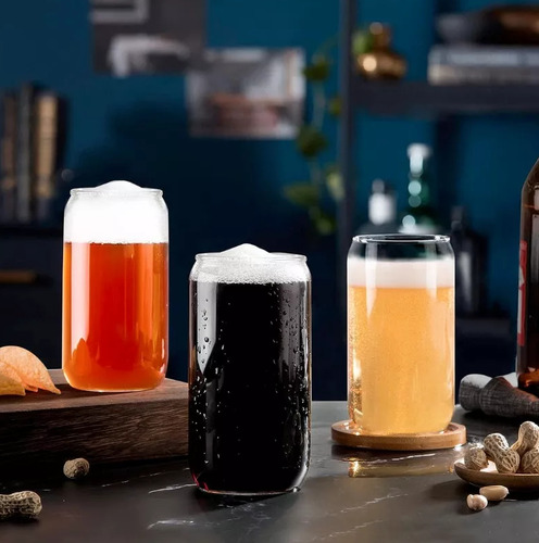 Nuevo Pack De 4vasos De Vidrio Con Tapa De Bambú +bombilla
