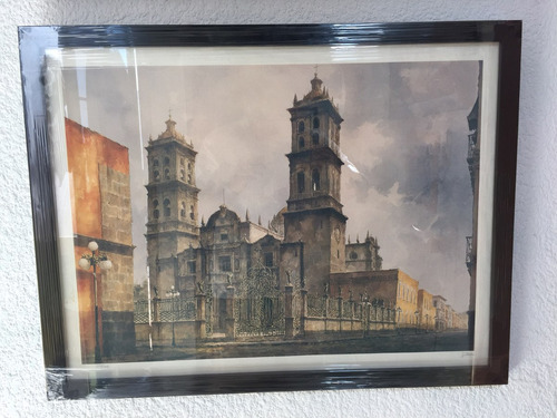 Jaime Andrade Litografía Catedral De Puebla Arte Poblana