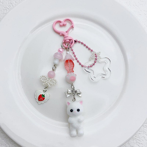 Cartoon Keychain Bag Charms Mochila Mochila Keyring Para La