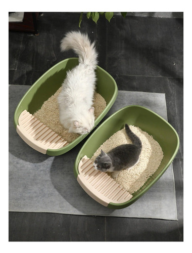 Imagen 4 de 6 de Caja Areneros Baño Sanitario Gatos Grande Pala Xl Sesami