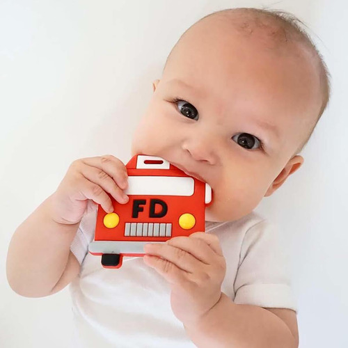 Infantil Silli Masticables Bebé Mordedor Unisex De Bomberos