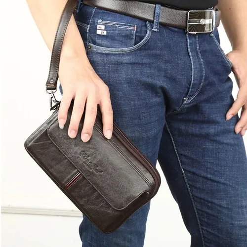 Cartera de hombre de mano hotsell