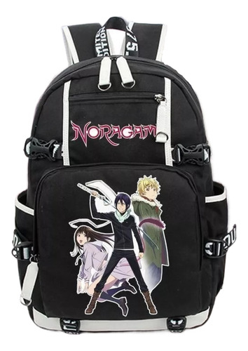 Mochila Anime Noragami Aragoto Mochila Negro Otaku Packsac