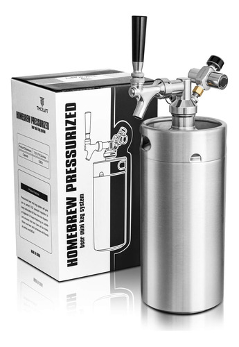 Tmcraft Mini Barril Growler De 128 Oz, Sistema De Kit De Bar