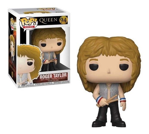 Funko Pop Rocks Nuevo Vinilo 10cm Queen - Roger Taylor