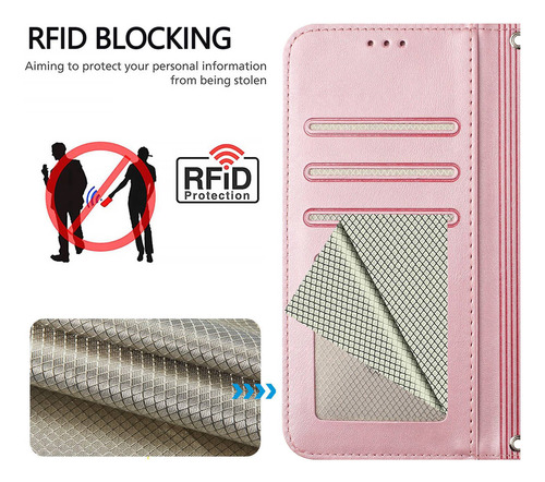 Funda De Piel Con Ranura Tipo Cartera Para Motorola G64 G60 G55 G54 Power G53 G52 G51