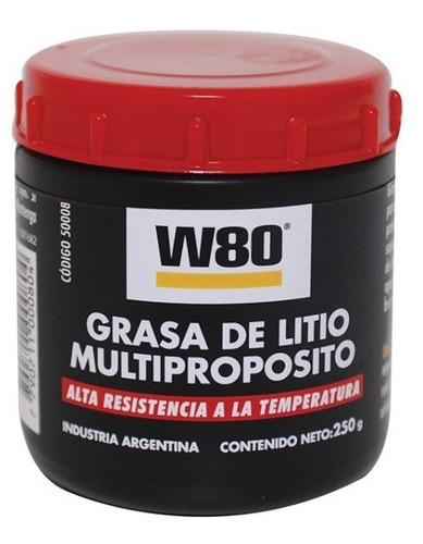 W80 Grasa De Litio Multiproposito X250 Gramos