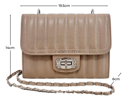 Glamour Bolso Bucket Liviano Al Hombro Confeccionado En Lona