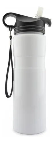 comprar Botilito Metálico Termo Para Agua Con Pitillo 800ml Botella