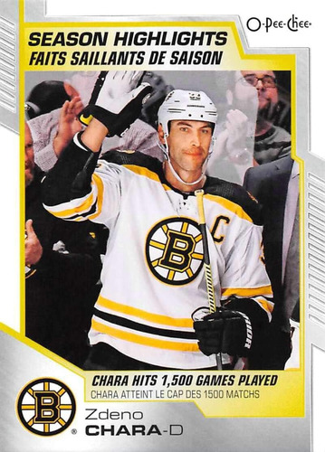 Pantalones Cortos De Hockey O-pee-chee 595 Zdeno Chara Bosto