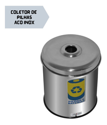 Coletor De Pilhas Baterias Eletronicos Reciclagem Descarte