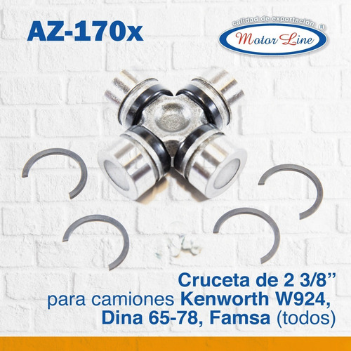 Cruceta 170x / 2 3/8 Pulgada / Serie 1350 / Kenworth W924