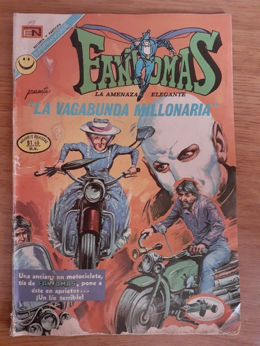 Cómic Fantomas La Amenaza Elegante Año 4 Número 89 Editorial Novaro 1972