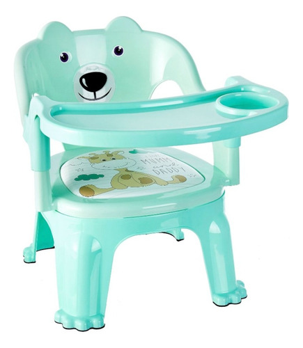 Silla Ajustable Plegable Comedor Oso Bebe Estable Seguro 