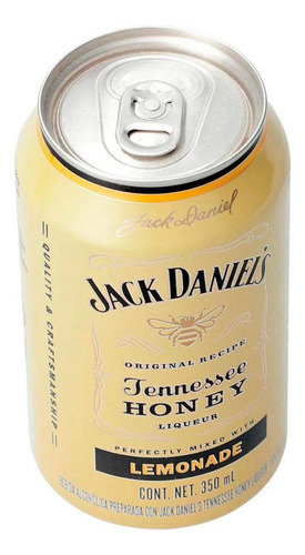 Combo 6 Latas Jack Daniel's Honey E Lemonade 330ml
