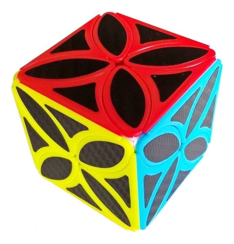 Cubo Rubik Trébol De 4 Hojas  3 X 3 Puzzle Juego Negro 