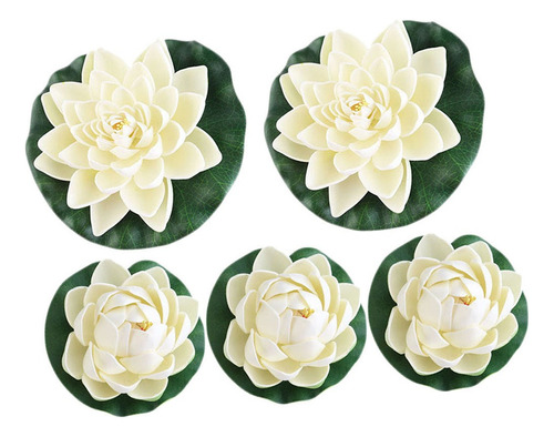 5pcs Moda Y Creativo Plantas Artificiales Estanque Lotus Lil