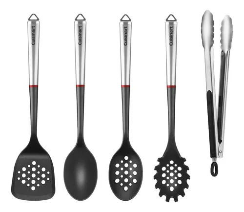 Juego Utensilios Cocina Cucharones Espátula Pinza Volteador