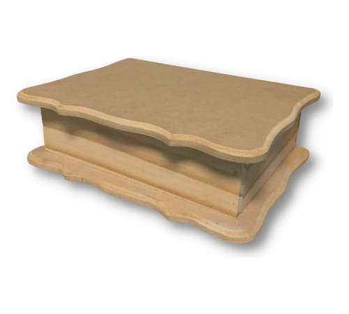 Caja Para Té 6 Rep. De Pino Y Tapa De Mdf 6mm Con Bolado