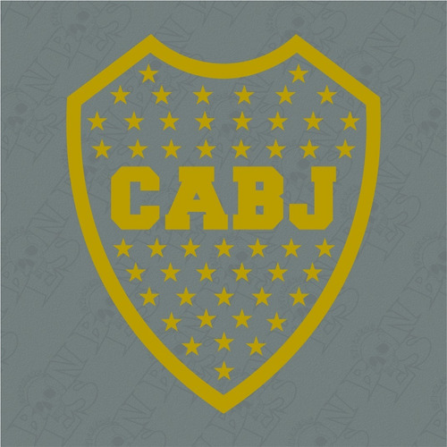 Calco  Escudo Boca Juniors Monocromático Vinilo 