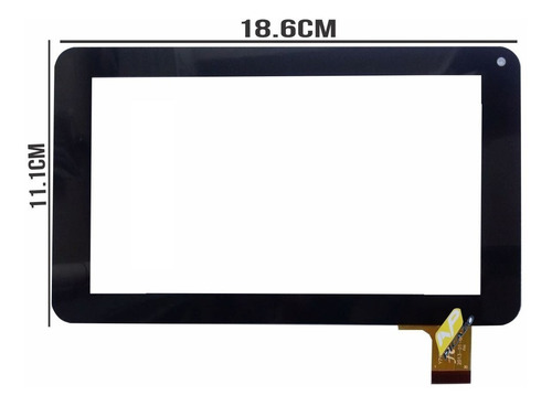 Touch De 7  Para Tablet Rca 30 Pines 18.6x11.1 Cm 