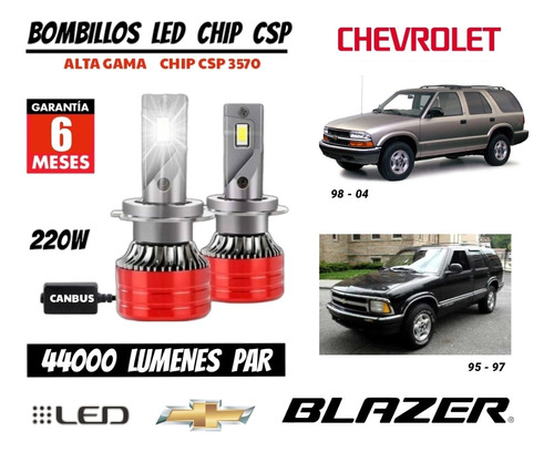 Bombillo Led Chip Csp 44 Mil Lumenes 220w Chevrolet Blazer