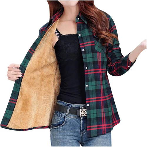 Abrigo Grueso Cálido De Felpa De Invierno De Moda Para Mujer