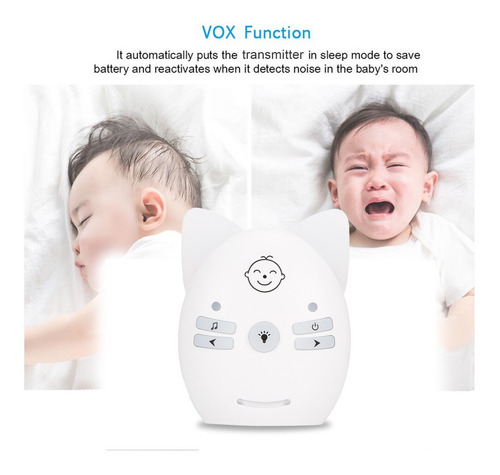 Babá Eletrónica De Áudio Sem Fio Bidirecional Longo