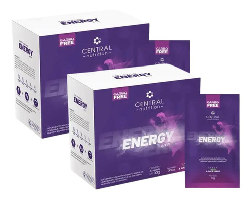 Suplemento Alimentar Energy Atp Com 30 Sachês 2 Unidades Sabor Limão
