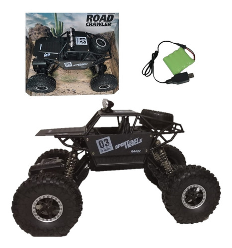 Carrinho Controle Remoto  Monster Truck 4x4 Rock Crawler 